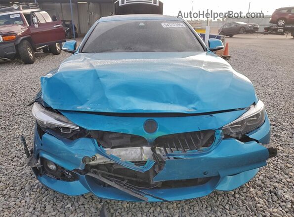 WBA4W9C08LFJ11233 2020 BMW 4 SERIES Turquoise Front view