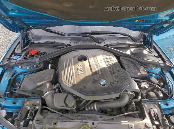 WBA4W9C08LFJ11233 2020 BMW 4 SERIES Turquoise Rear interior view