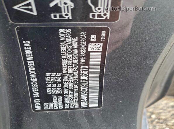 WBA4W9C09LFJ86670 2020 BMW 4 SERIES Gray Engine compartment view