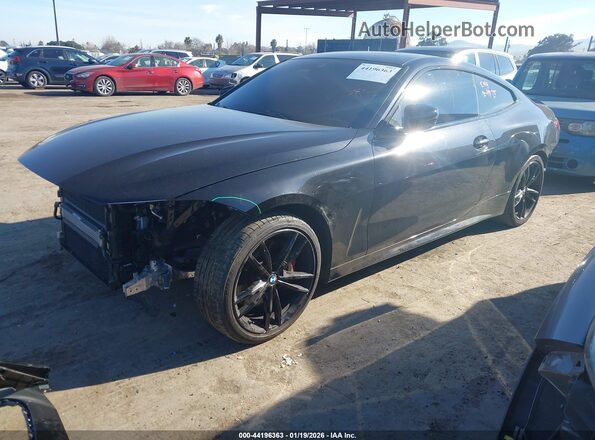 WBA53AP00MCG06735 2021 BMW 4 SERIES Black Vista tres cuartos delantera izquierda