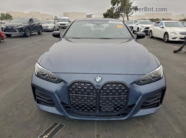 WBA53AP02MCF33982 2021 BMW 4 SERIES Синий Вид спереди