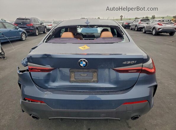 WBA53AP02MCF33982 2021 BMW 4 SERIES Синий Вид сзади