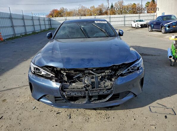 WBA53AP02MCF72233 2021 BMW 4 SERIES Teal Vista frontal