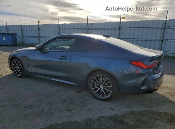 WBA53AP02MCF72233 2021 BMW 4 SERIES Teal Trasero izquierdo