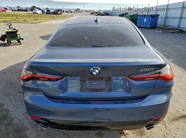 WBA53AP02MCF72233 2021 BMW 4 SERIES Teal Vista trasera