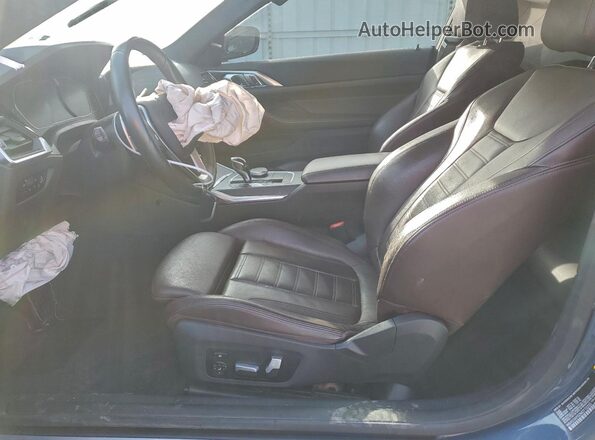 WBA53AP02MCF72233 2021 BMW 4 SERIES Teal Vista interior delantera