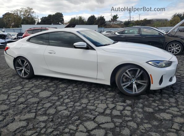 WBA53AP05MCF87504 2021 BMW 4 SERIES White Delantero derecho