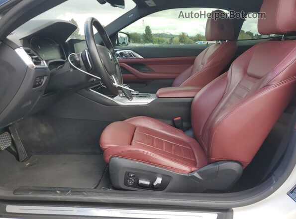WBA53AP05MCF87504 2021 BMW 4 SERIES White Vista interior delantera