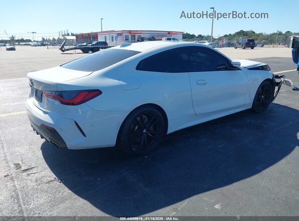WBA53AP05MCG53436 2021 BMW 4 SERIES White Հետևի աջ