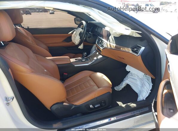 WBA53AP05MCG53436 2021 BMW 4 SERIES White Սալոնի դիմացի տեսք