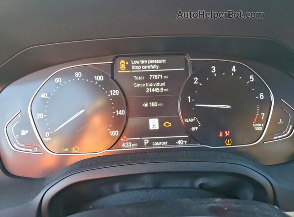 WBA53AP06MCG14967 2021 BMW 4 SERIES Black Widok zestawu wskaźników