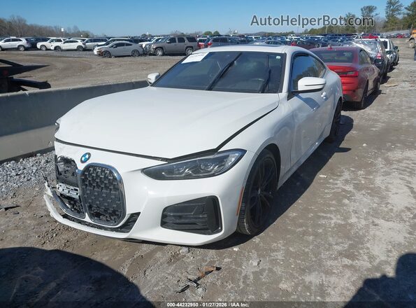 WBA53AP06MCG93461 2021 BMW 4 SERIES White Przód lewy