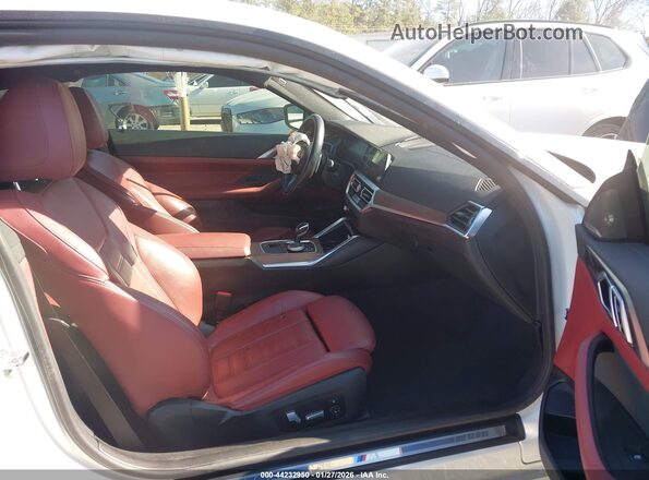 WBA53AP06MCG93461 2021 BMW 4 SERIES White Widok wnętrza z przodu
