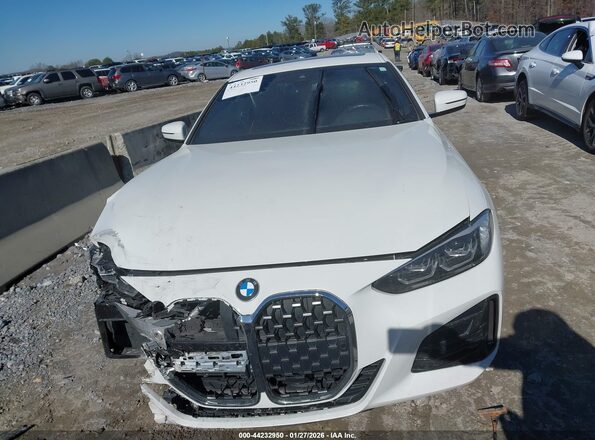 WBA53AP06MCG93461 2021 BMW 4 SERIES White Widok zestawu wskaźników