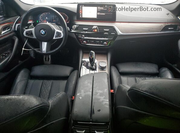 WBA53BH03PCM84331 2023 BMW 5 SERIES Black Dashboard view