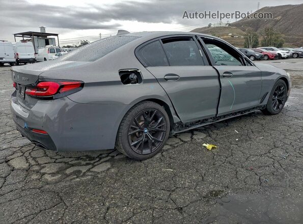 WBA53BH04NCJ21176 2022 BMW 5 SERIES Серый Задняя правая четверть