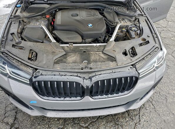 WBA53BH04NCJ21176 2022 BMW 5 SERIES Серый Вид задней части салона