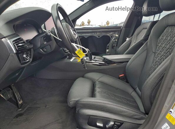 WBA53BH04NCJ21176 2022 BMW 5 SERIES Серый Вид салона спереди
