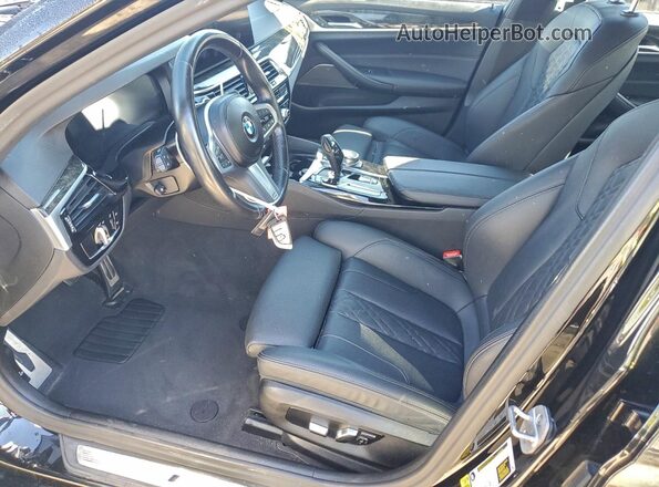 WBA53BH04PCN17403 2023 BMW 5 SERIES Black Widok wnętrza z przodu