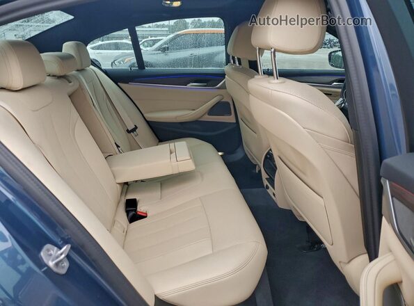 WBA53BH07PCM47363 2023 BMW 5 SERIES Blue Вид задніх сидінь