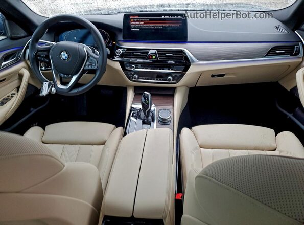 WBA53BH07PCM47363 2023 BMW 5 SERIES Blue Вид панелі приладів