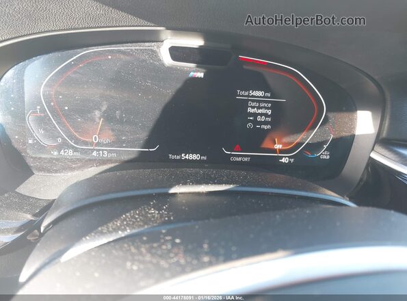 WBA53BH09NCJ19701 2022 BMW 5 SERIES Gray უკანა სავარძლების ხედი