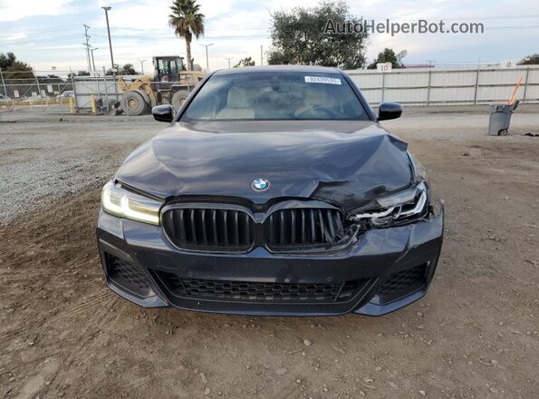 WBA53BH0XNWX58474 2022 BMW 5 SERIES Black Widok z przodu