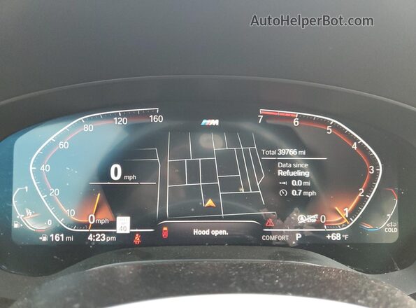 WBA53BH0XNWX58474 2022 BMW 5 SERIES Black Widok zestawu wskaźników