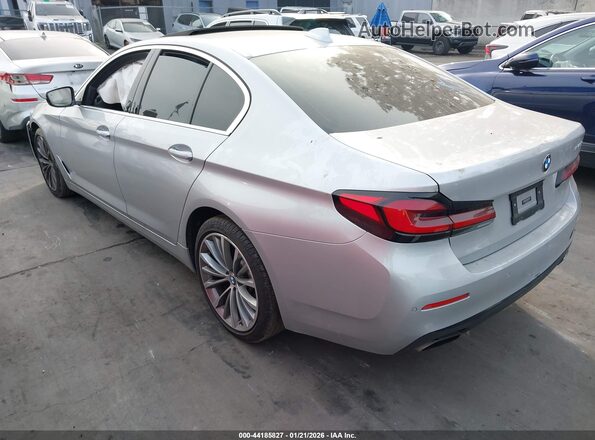 WBA53BJ05MCF54646 2021 BMW 5 SERIES Silver Հետևի ձախ