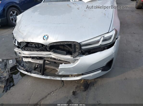 WBA53BJ05MCF54646 2021 BMW 5 SERIES Silver Սալոնի հետևի տեսք