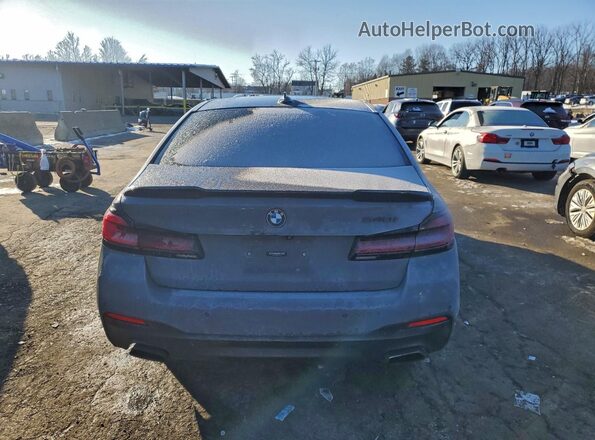 WBA53BJ06MWX25416 2021 BMW 5 SERIES Gray Widok z tyłu