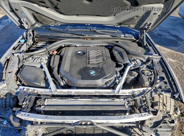 WBA53BJ06MWX25416 2021 BMW 5 SERIES Gray Widok wnętrza z tyłu