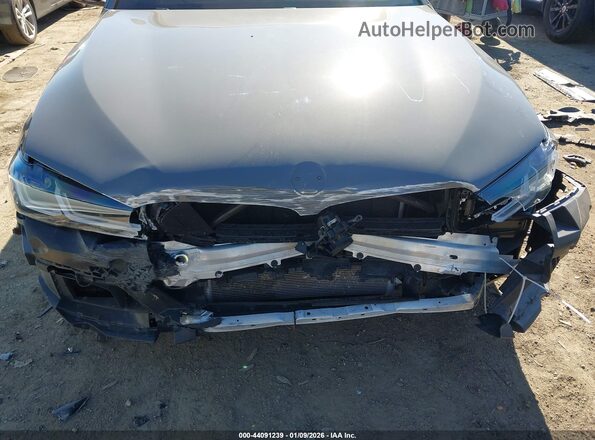 WBA53BJ06MWX31975 2021 BMW 5 SERIES Gray Front view