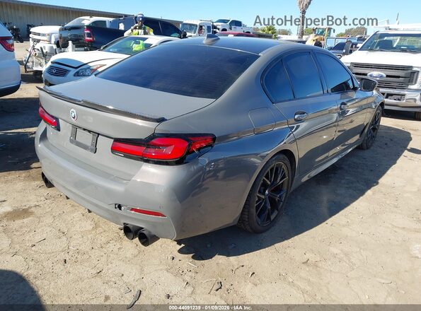 WBA53BJ06MWX31975 2021 BMW 5 SERIES Gray Rear right