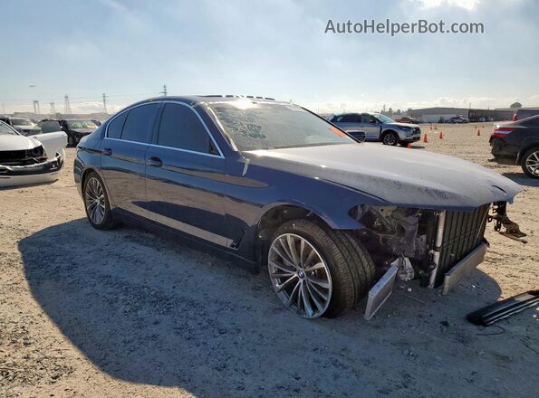 WBA53BJ06PWY19512 2023 BMW 5 SERIES Blue Front right