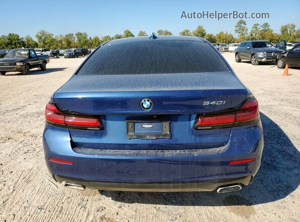 WBA53BJ06PWY19512 2023 BMW 5 SERIES Blue Rear view