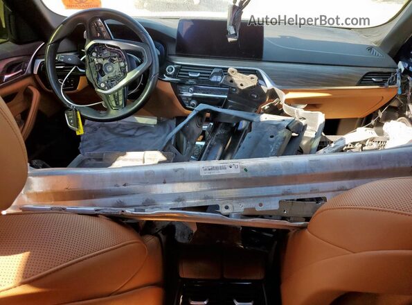 WBA53BJ06PWY19512 2023 BMW 5 SERIES Blue Dashboard view