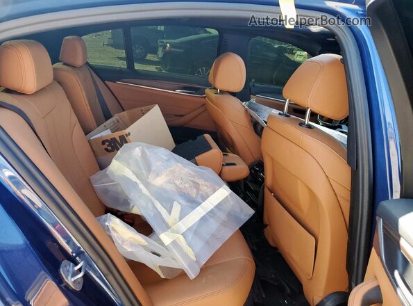 WBA53BJ06PWY19512 2023 BMW 5 SERIES Blue Rear seats view