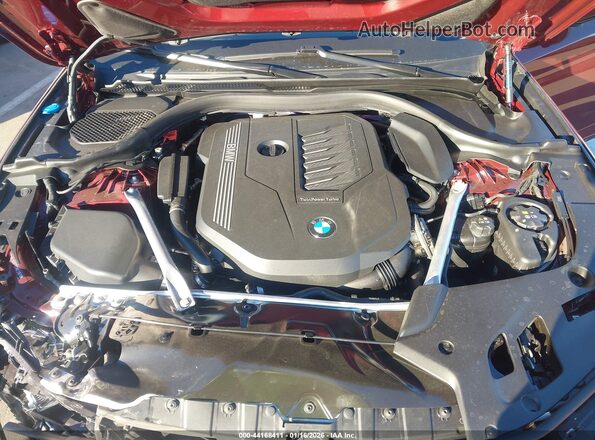 WBA53BJ07PCM73181 2023 BMW 5 SERIES Burgundy Rear view