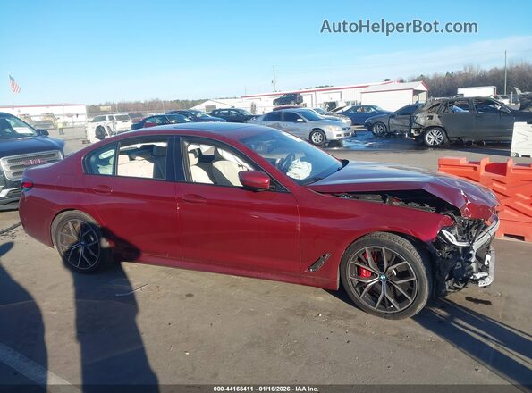 WBA53BJ07PCM73181 2023 BMW 5 SERIES Burgundy 360 interior view