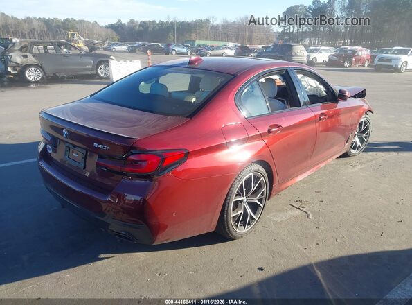 WBA53BJ07PCM73181 2023 BMW 5 SERIES Burgundy Rear right