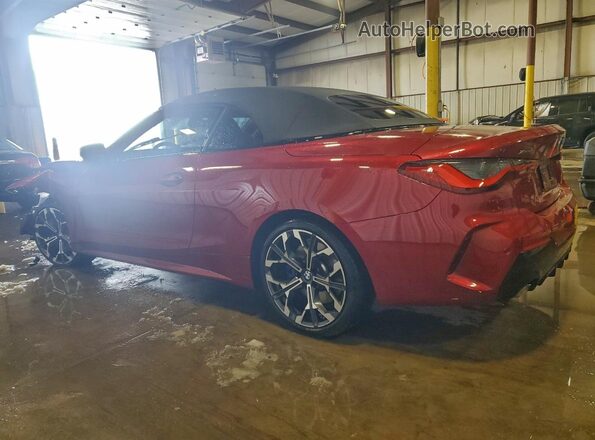 WBA53DB07SCT43727 2025 BMW 4 SERIES Burgundy Задня ліва чверть