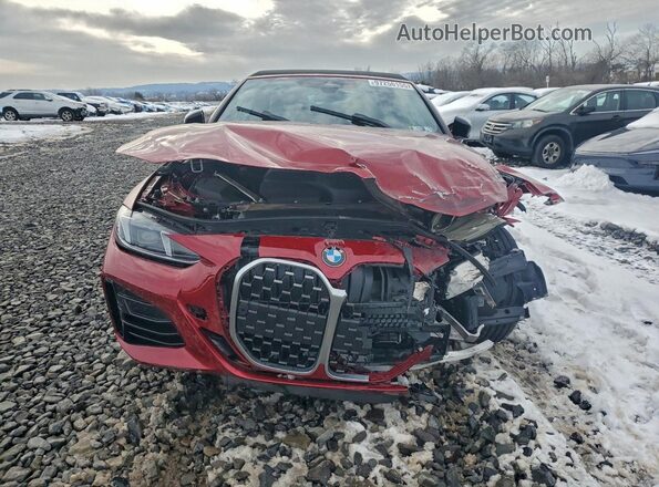 WBA53DB07SCT43727 2025 BMW 4 SERIES Burgundy Вид спереду