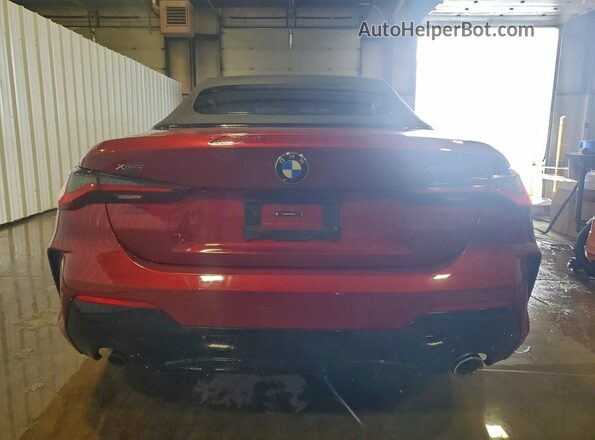 WBA53DB07SCT43727 2025 BMW 4 SERIES Burgundy Вид ззаду