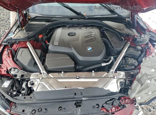 WBA53DB07SCT43727 2025 BMW 4 SERIES Burgundy Вид задньої частини салону