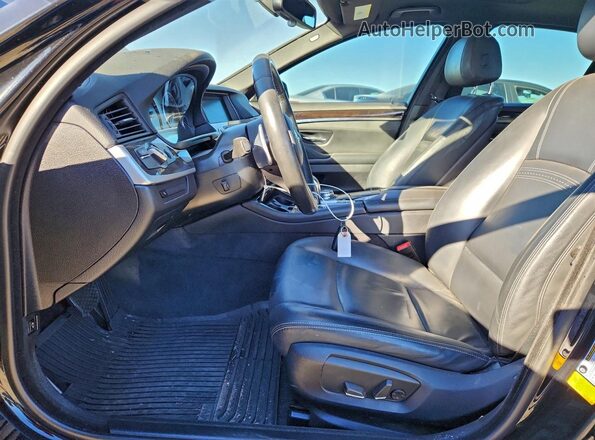 WBA5B1C57GG552770 2016 BMW 5 SERIES Black Widok wnętrza z przodu