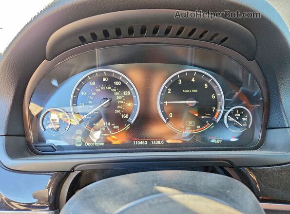 WBA5B1C57GG552770 2016 BMW 5 SERIES Black Widok zestawu wskaźników