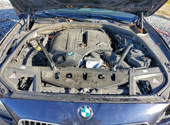 WBA5B3C50GG254914 2016 BMW 5 SERIES Blue Vista interior trasera