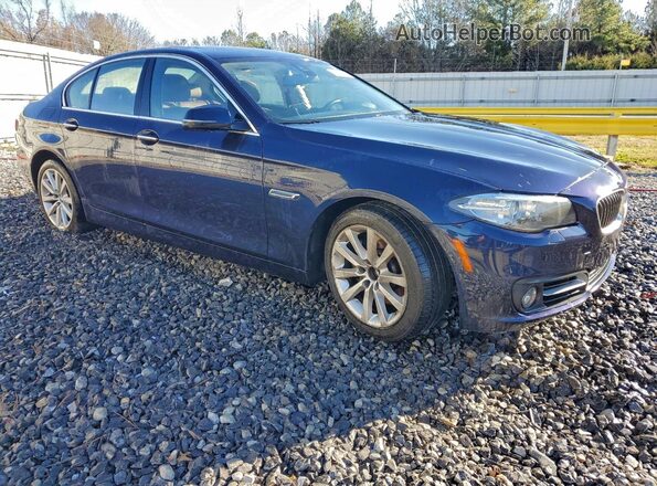 WBA5B3C50GG254914 2016 BMW 5 SERIES Blue Delantero derecho