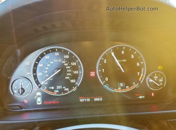WBA5B3C50GG254914 2016 BMW 5 SERIES Blue Vista del cuadro de instrumentos